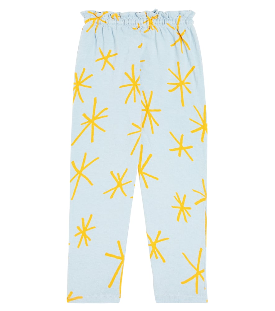 Bobo Choses Girl's Sparkle-print Graphic Paper Bag Joggers In Multicoloured