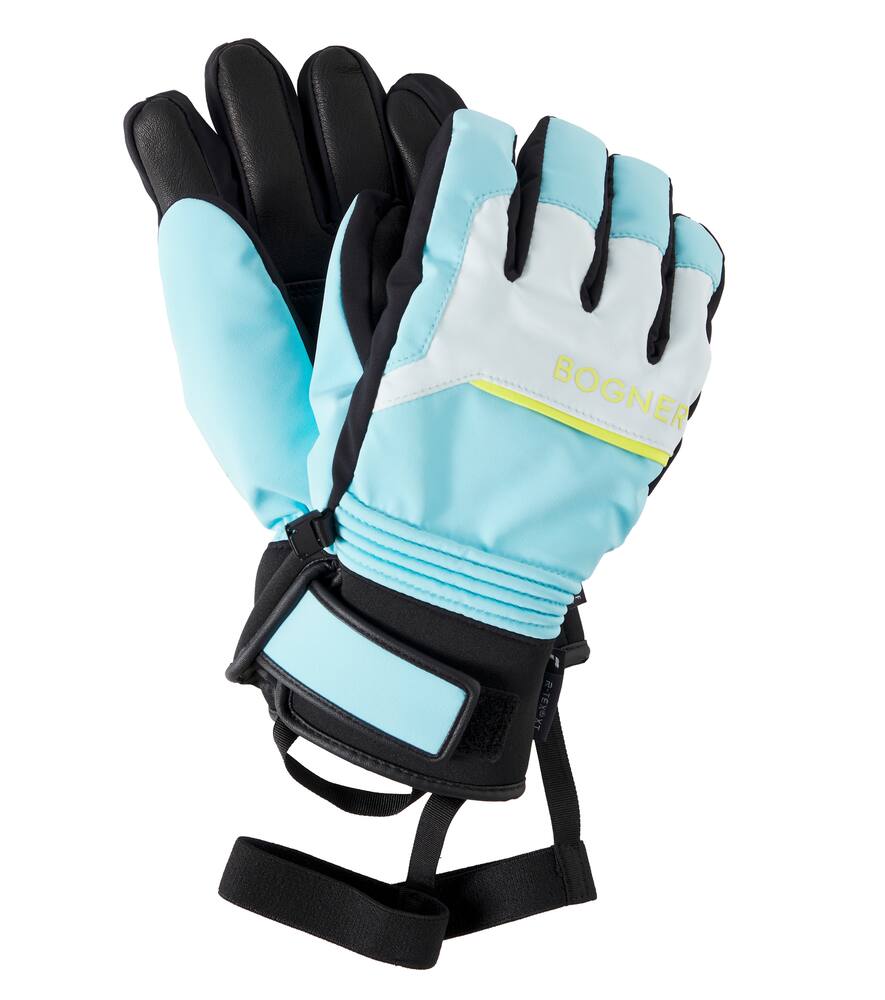 Bogner Kids Jody leather-trimmed ski gloves