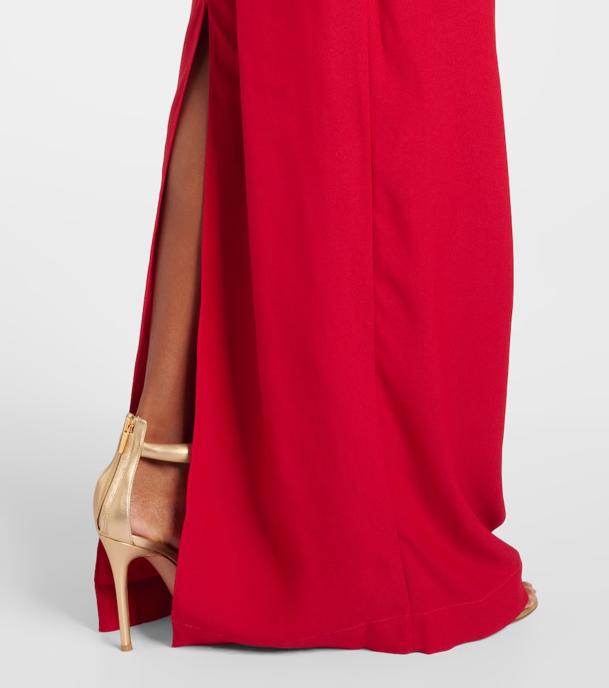 Shop Taller Marmo Eolia Crêpe Cady Gown In Red