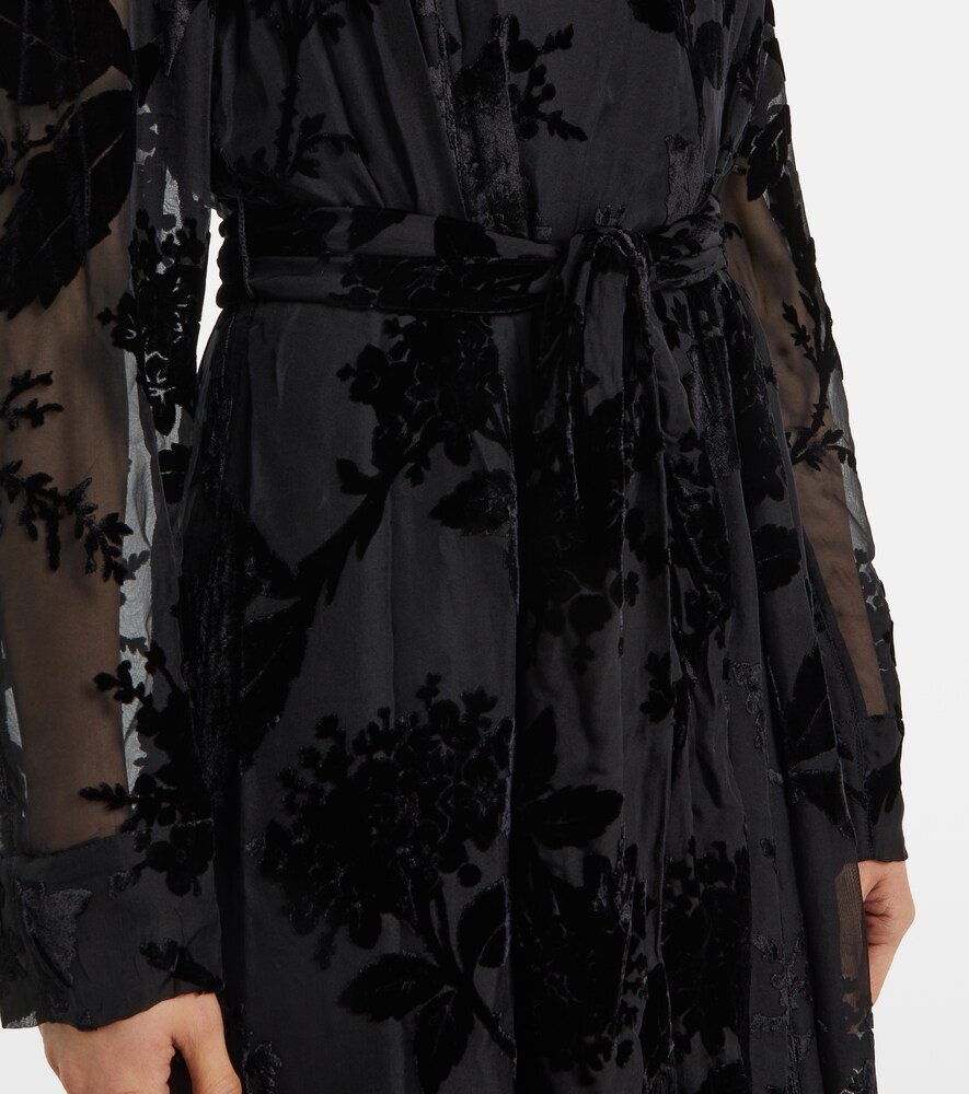  Zimmermann Zimmermann Maxikleid Burnout Sheath Mit Samt 