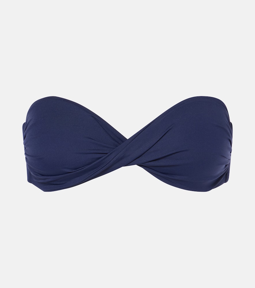 Melissa Odabash Martinique Strapless Bikini Top In Navy