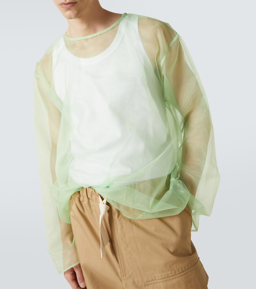  Dries Van Noten Dries Van Noten Oversized Sheer Top 