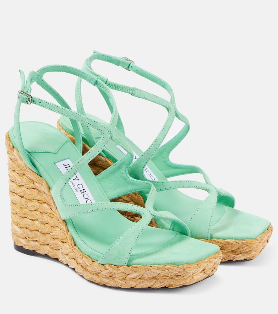 Ayla 110 suede espadrille wedges