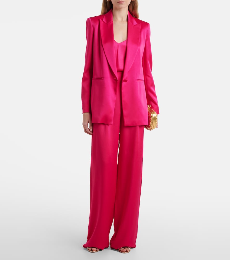  Max Mara Max Mara Ieti Satin Wide-leg Pants 