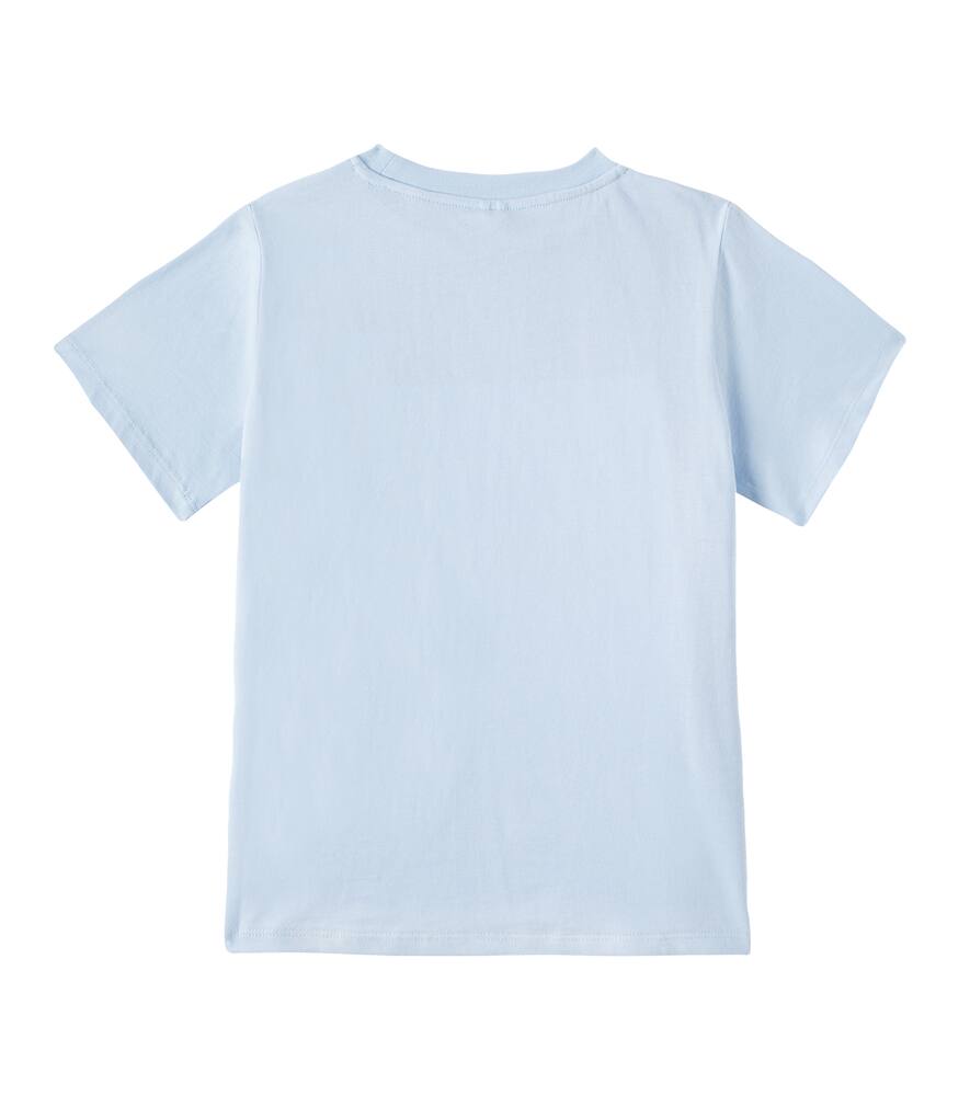 Stella Mccartney Cotton T-shirt In Blue