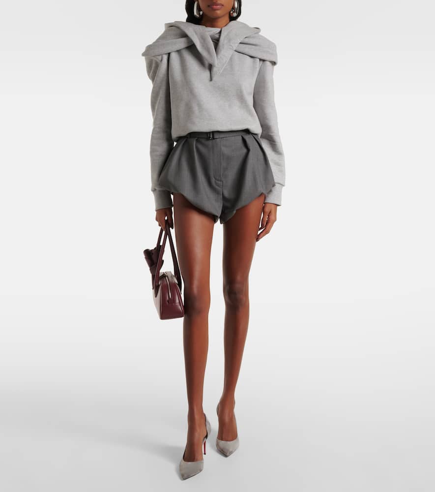 Christian Louboutin Irizia 85 Suede Pumps In Grey