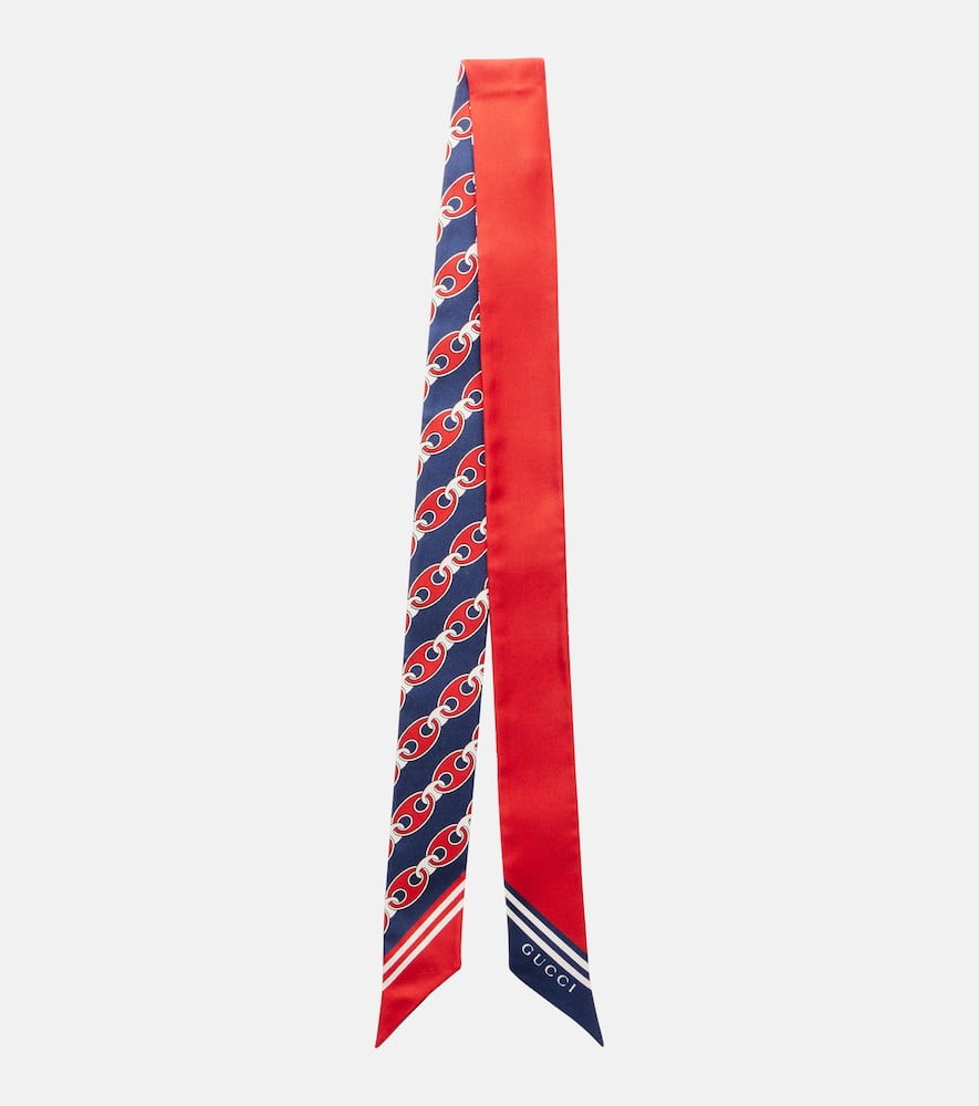 Gucci Marina silk twill scarf