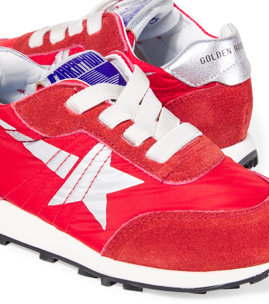  Golden Goose Kids Golden Goose Kids Sneakers Running Marathon Mit Veloursleder 