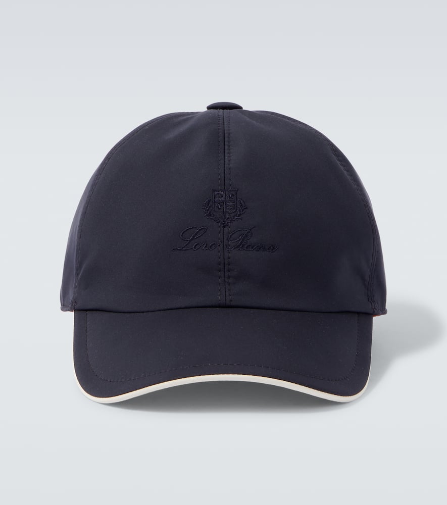 Loro Piana Logo Baseball Cap In Black