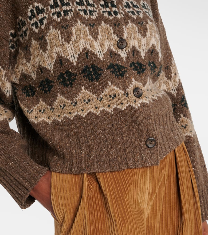Altuzarra Cammie Fair Isle Wool-blend Cardigan In Multi
