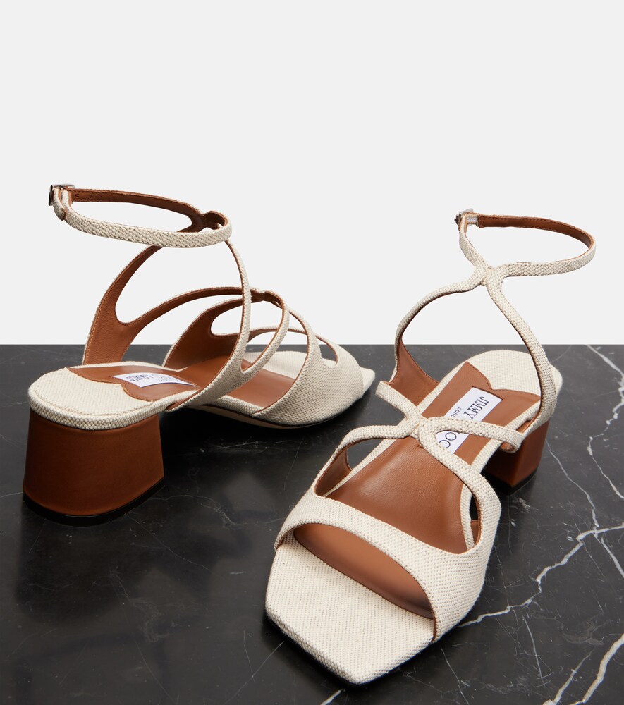  Jimmy Choo Jimmy Choo Azilia 45 Canvas Sandals 
