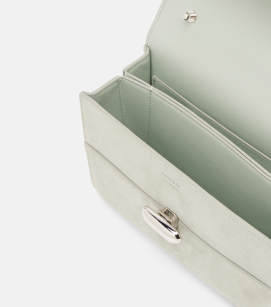  Savette Savette Symmetry 19 Mini Suede Shoulder Bag 