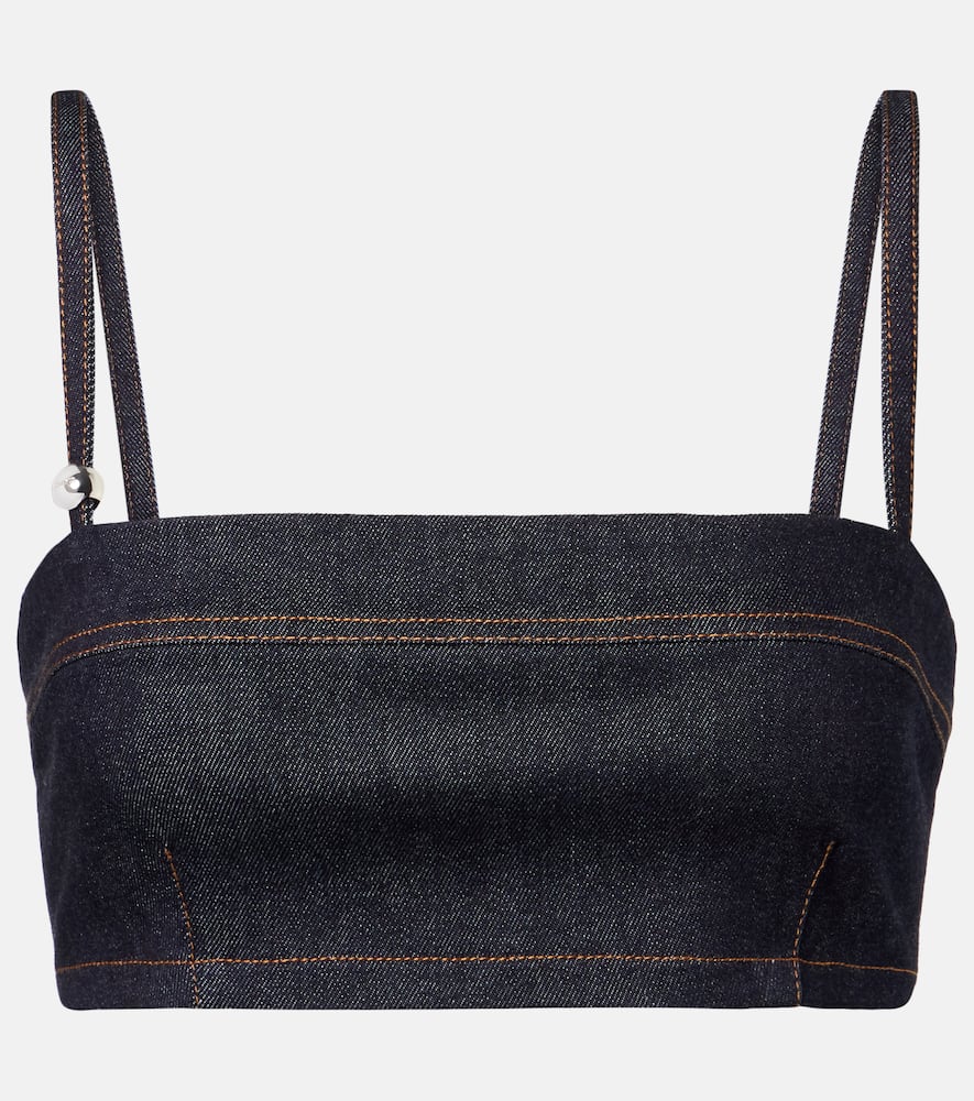 Bisou De-Nîmes denim bra top