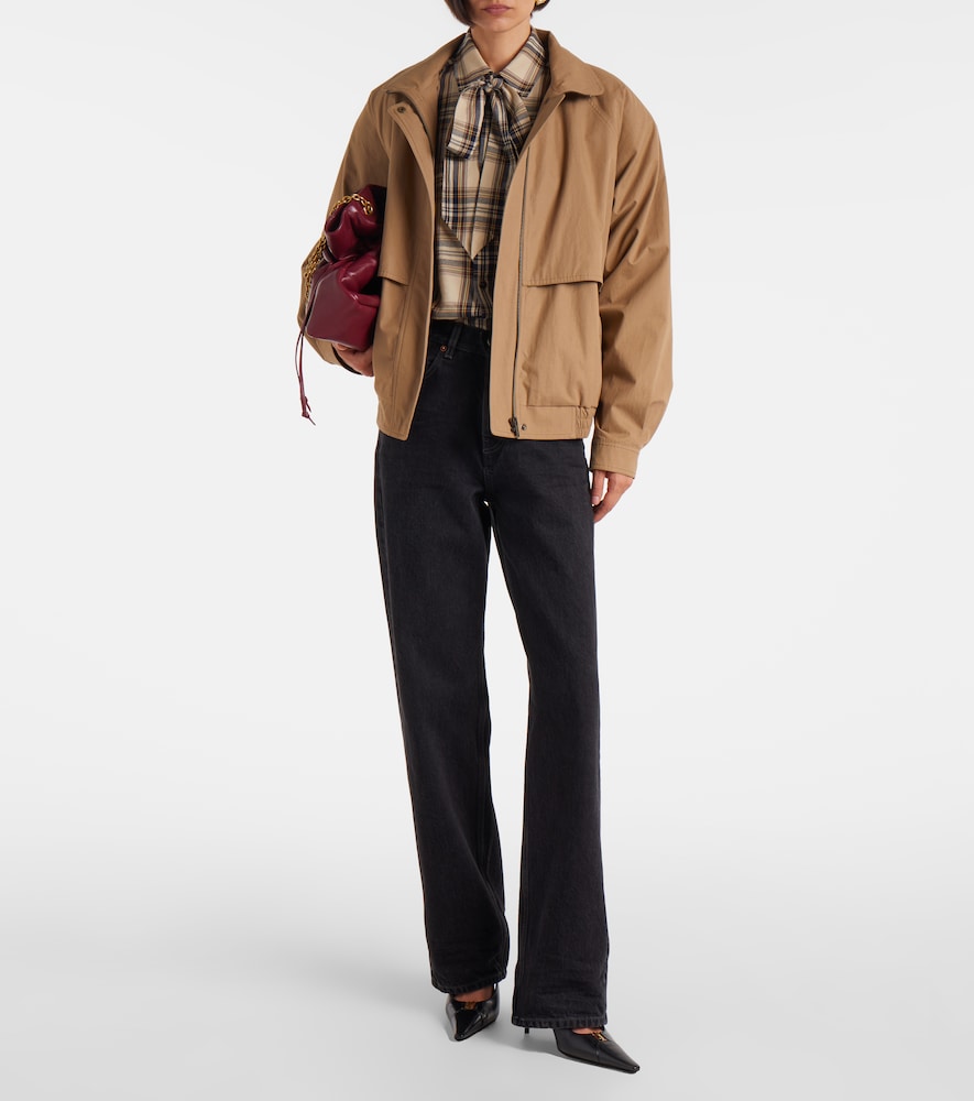 Saint Laurent V-Waist wide-leg jeans