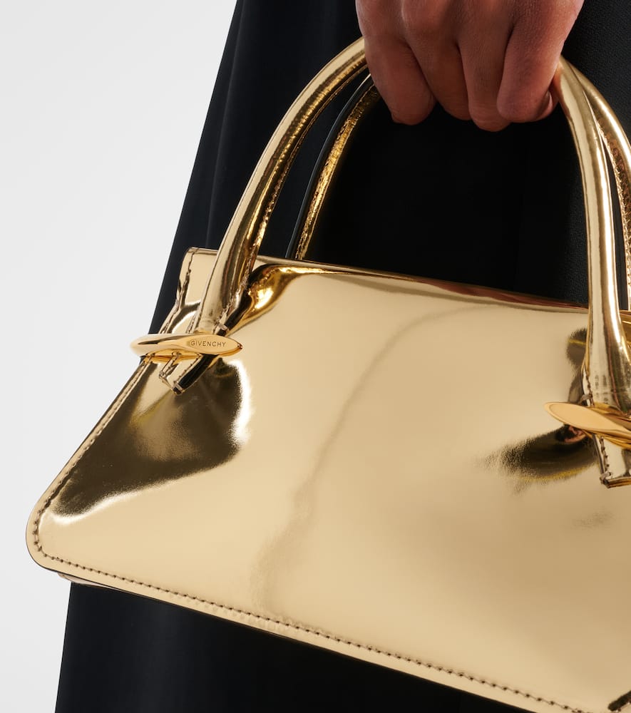 Givenchy Pinch Metallic Leather Tote Bag In Gold