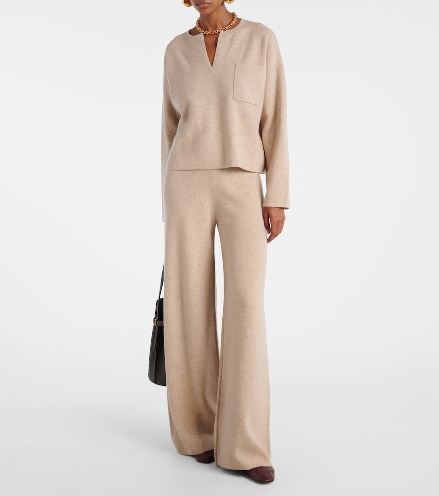 Max Mara Zibello Wool And Cashmere Sweater In Neutral