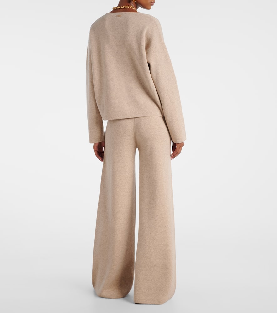 Max Mara Zibello Wool And Cashmere Sweater In Neutral