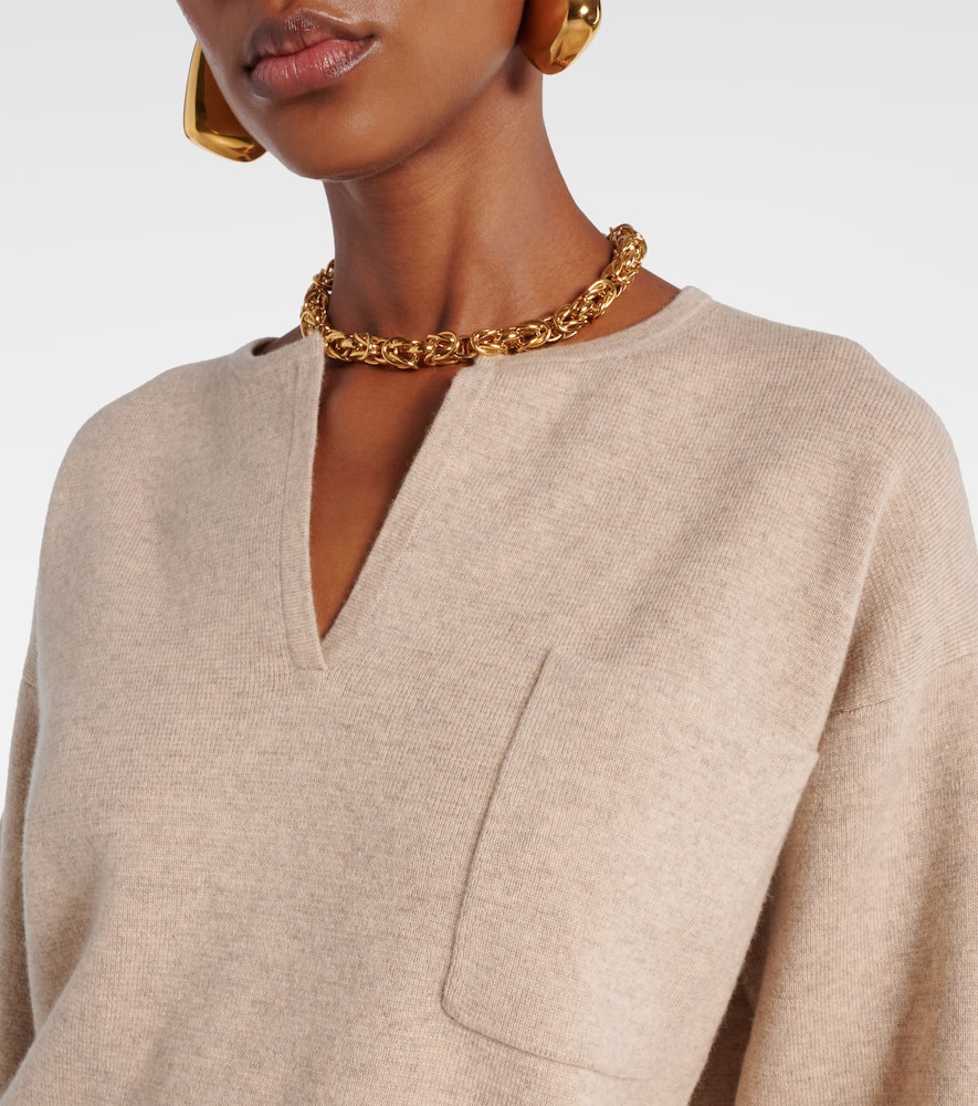 Max Mara Zibello Wool And Cashmere Sweater In Neutral