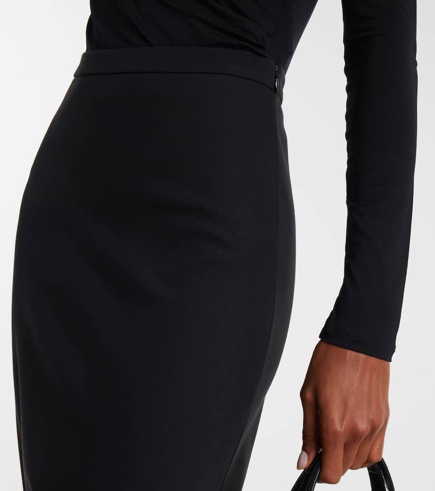 Max Mara Cicaldi Wrap Bodysuit In Black