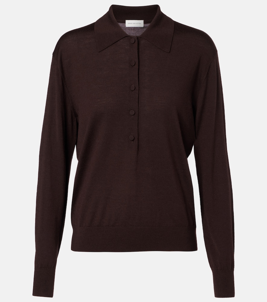 Dries Van Noten Dries Van Noten Wool polo shirt　ドリス ヴァン ノッテン ウール ポロシャツ