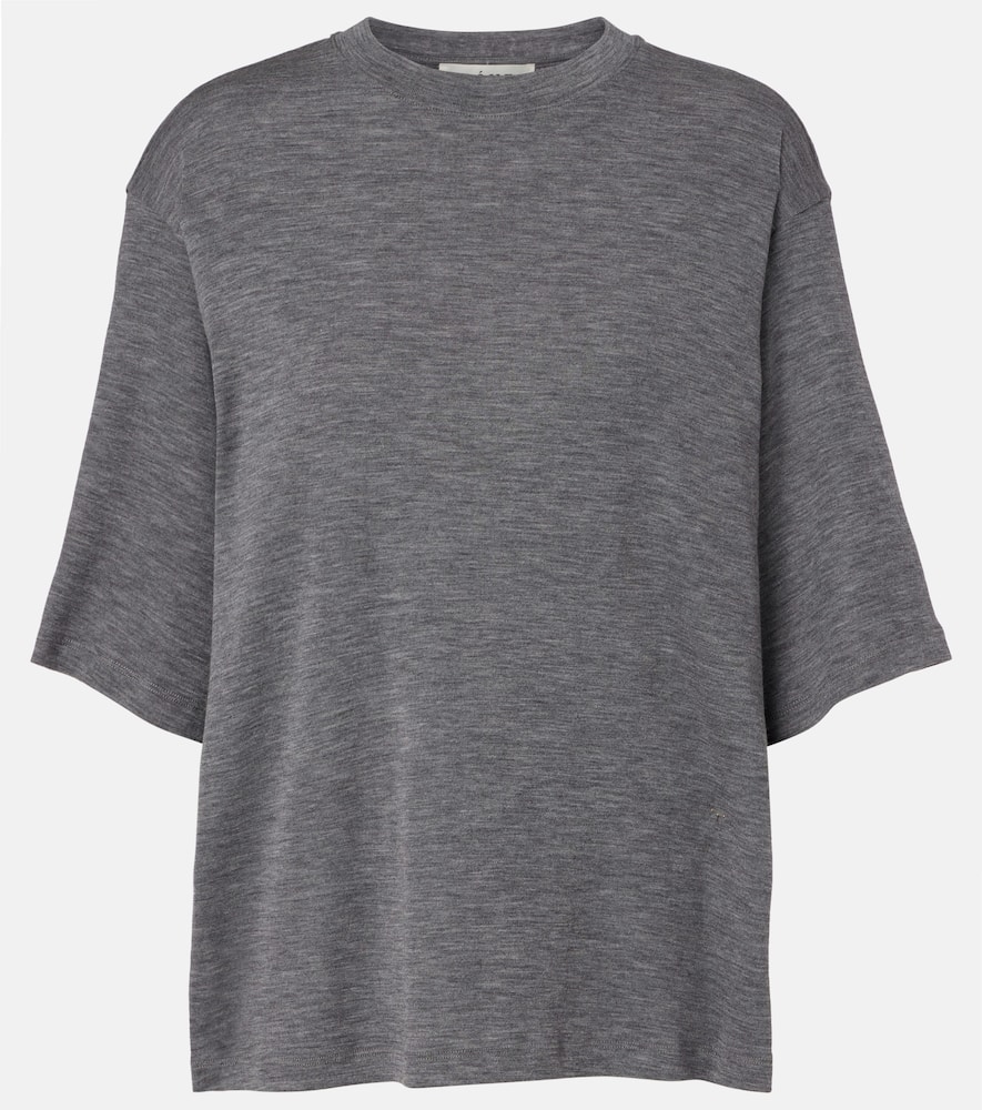 Rohe Round Neck Short-sleeved T-shirt In Gray