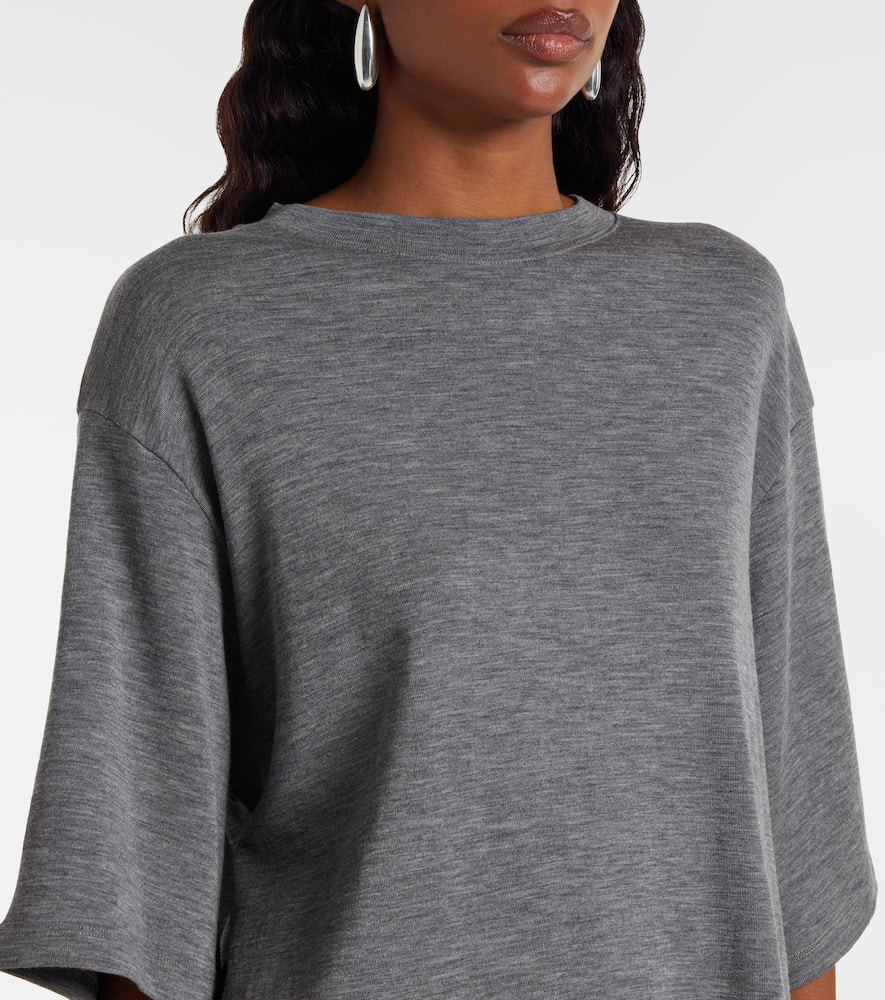 Rohe Round Neck Short-sleeved T-shirt In Gray