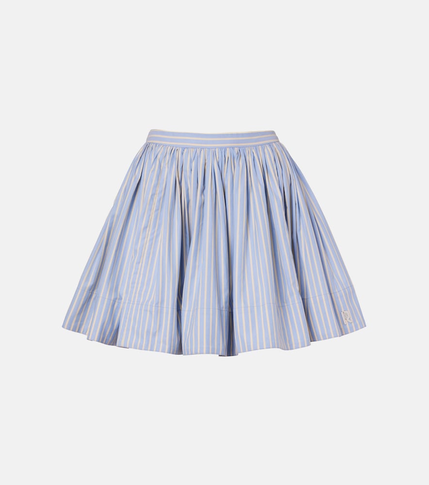 Rabanne Striped cotton miniskirt