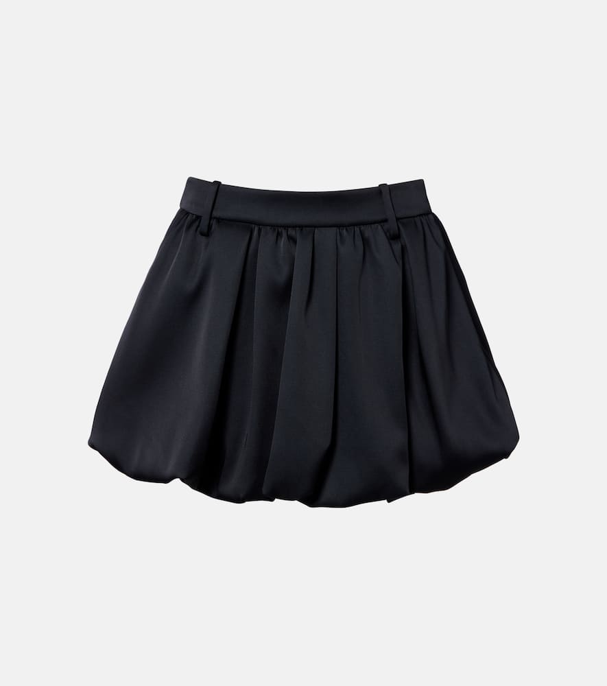 Dorothee Schumacher Shiny Statement Duchesse Miniskirt In Black