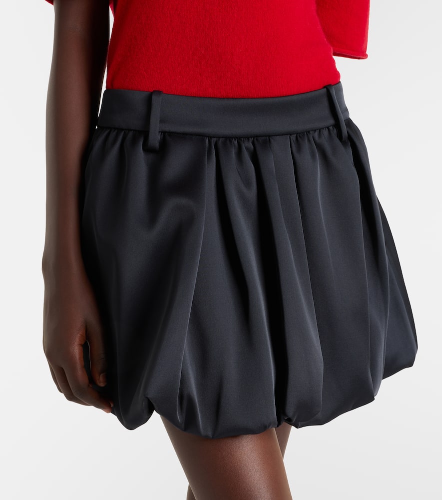 Dorothee Schumacher Shiny Statement Duchesse Miniskirt In Black