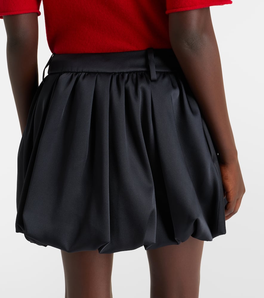 Dorothee Schumacher Shiny Statement Duchesse Miniskirt In Black