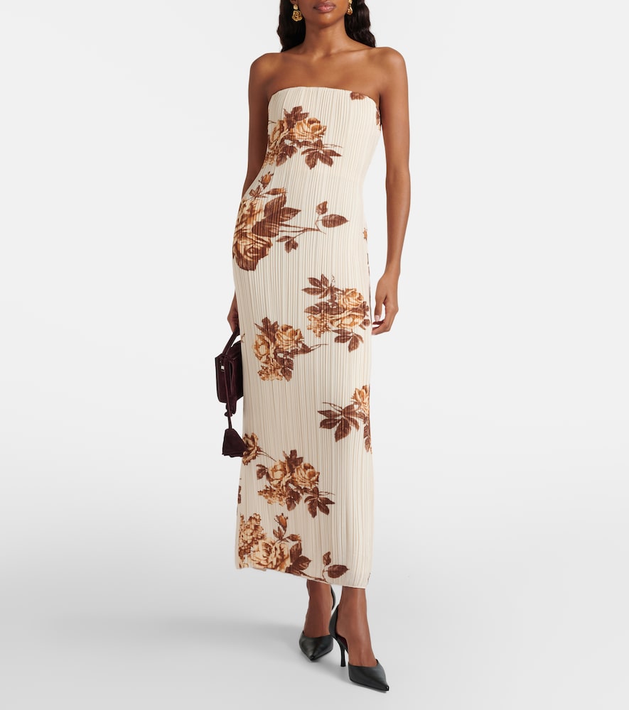 Magda Butrym Floral ribbed-knit maxi dress