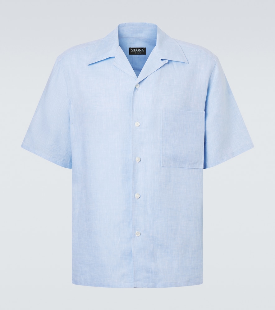Zegna Linen bowling shirt