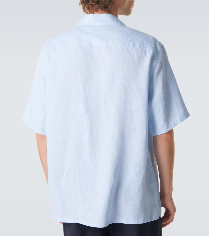  Zegna Zegna Linen Bowling Shirt 