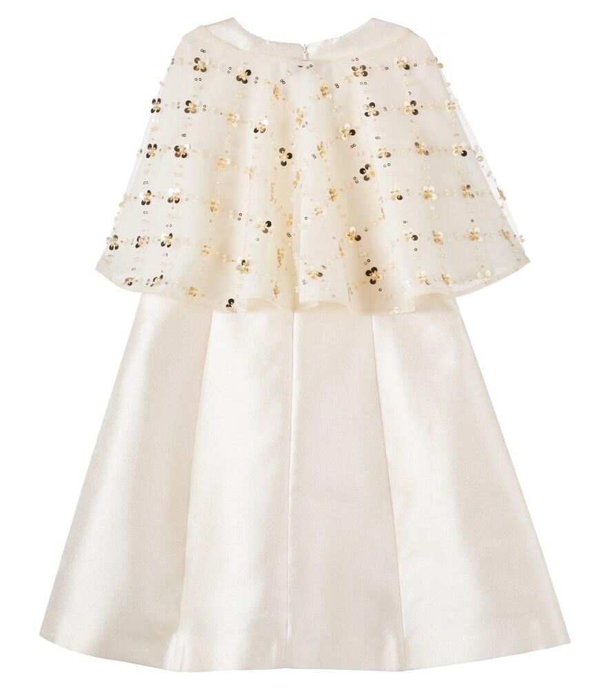  Monnalisa Monnalisa Kleid Aus Satin Mit Pailletten 