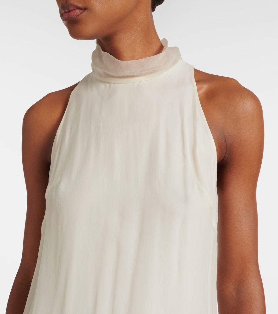  Brunello Cucinelli Brunello Cucinelli Monili Silk Maxi Dress 