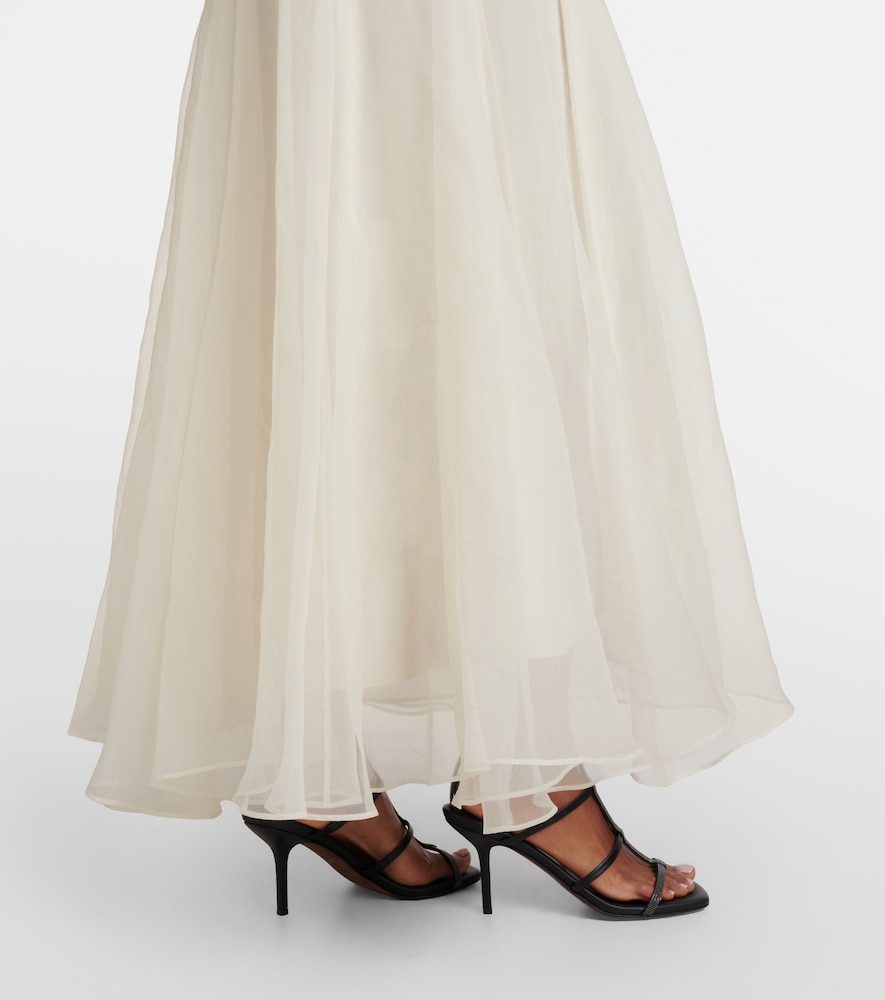  Brunello Cucinelli Brunello Cucinelli Monili Silk Maxi Dress 