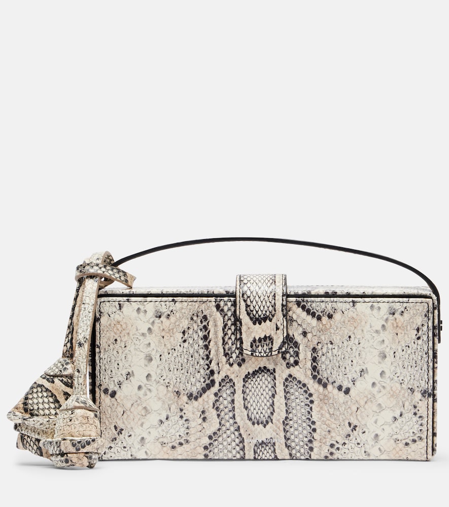 Magda Butrym Apolonia snake-effect leather clutch