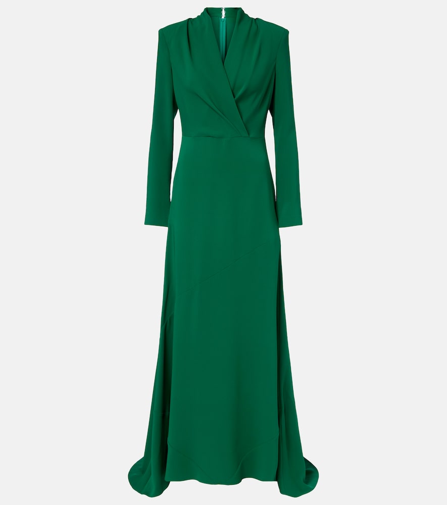 Oscar de la Renta Silk-blend gown