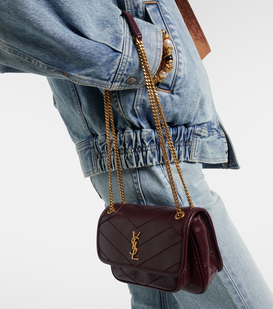 Niki Cassandre Mini leather shoulder bag