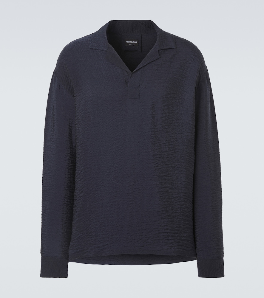 Giorgio Armani Seersucker polo shirt