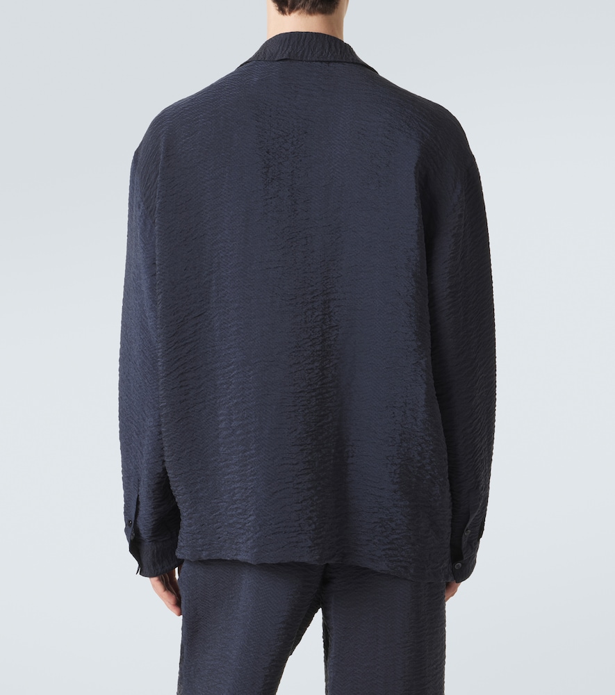  Giorgio Armani Giorgio Armani Polohemd Aus Seersucker 
