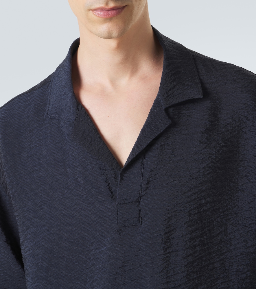Seersucker Polo Shirt