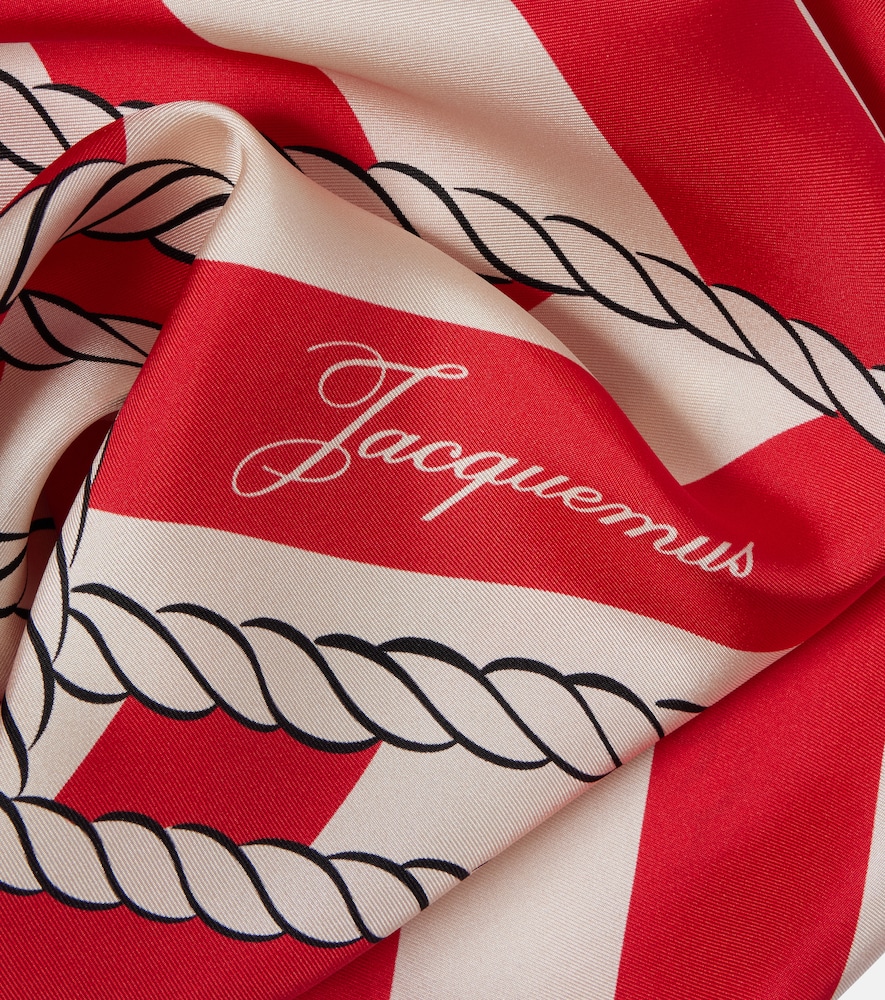  Jacquemus Jacquemus Bateau Corde Printed Silk Scarf 
