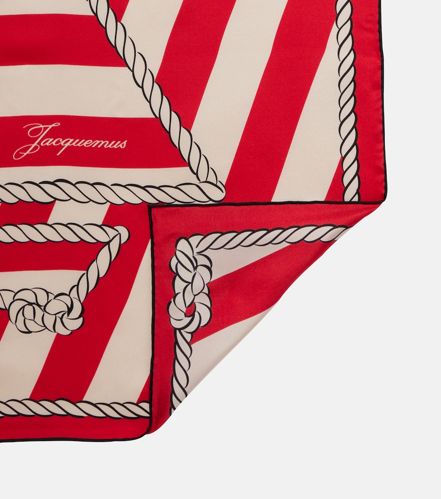  Jacquemus Jacquemus Bateau Corde Printed Silk Scarf 