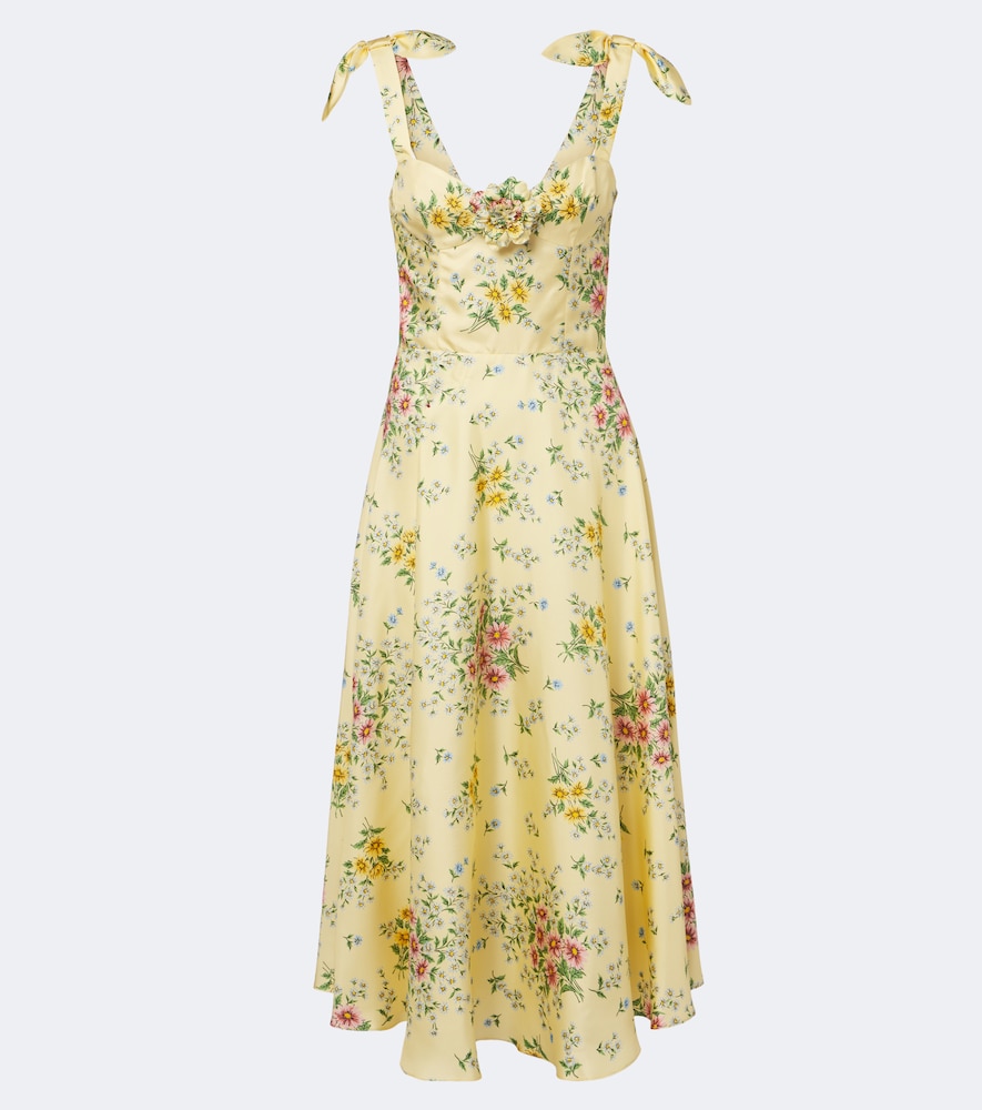 Midikleid aus Seidentwill