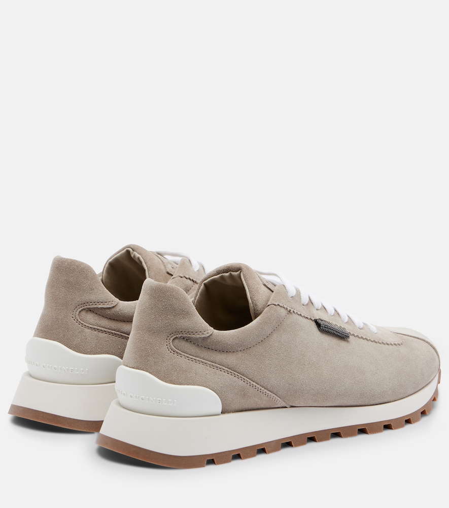  Brunello Cucinelli Brunello Cucinelli Monili Suede Sneakers 