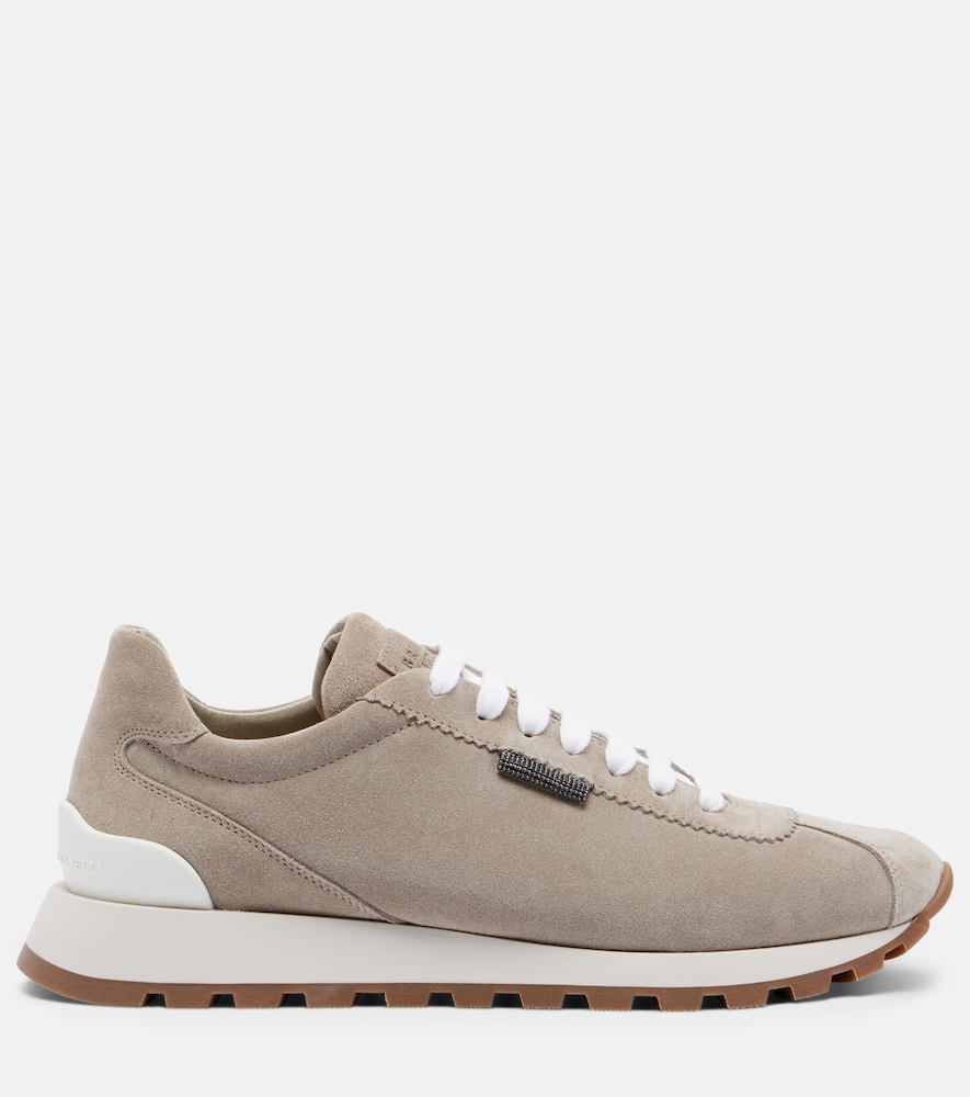 Brunello Cucinelli Brunello Cucinelli Monili Suede Sneakers 