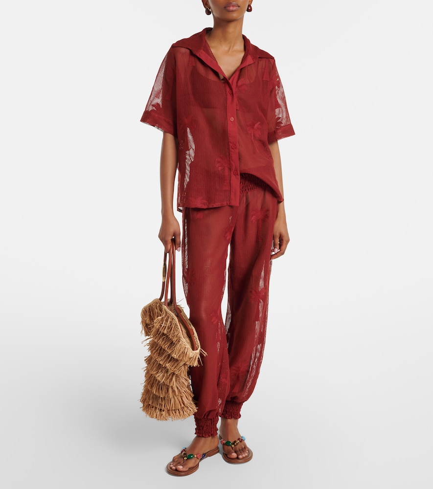 Johanna Ortiz Johanna Ortiz Besticktes Hemd Aus Mesh 
