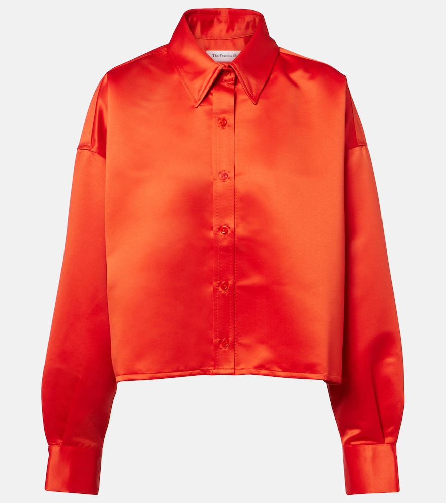 The Frankie Shop Arlen satin shirt