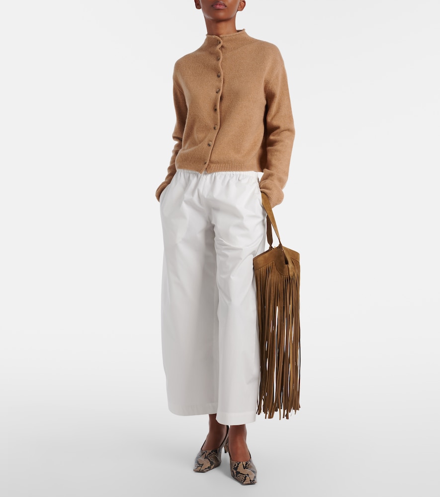 Khaite Roma cotton poplin wide-leg pants